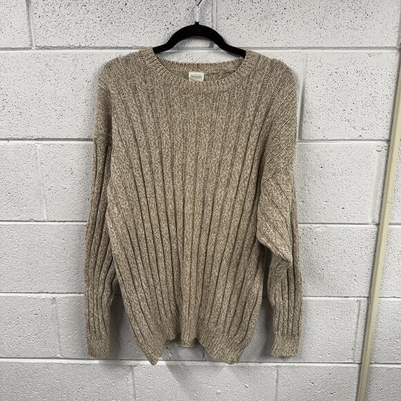 Vtg 90s Old Navy Chunky Rib Knit Pullover Sweater Size XL Hong Kong Minimalist - Picture 1 of 10